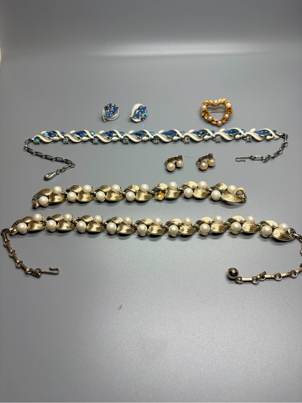 Gold Tone/Silver Tone Vintage Lisner Sets of Mid Century Rare Finds